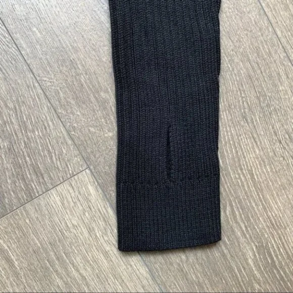 Anthropologie One Grey Day Women’s Sweater Distressed Ribbed Knit Black Small - Picture 10 of 16